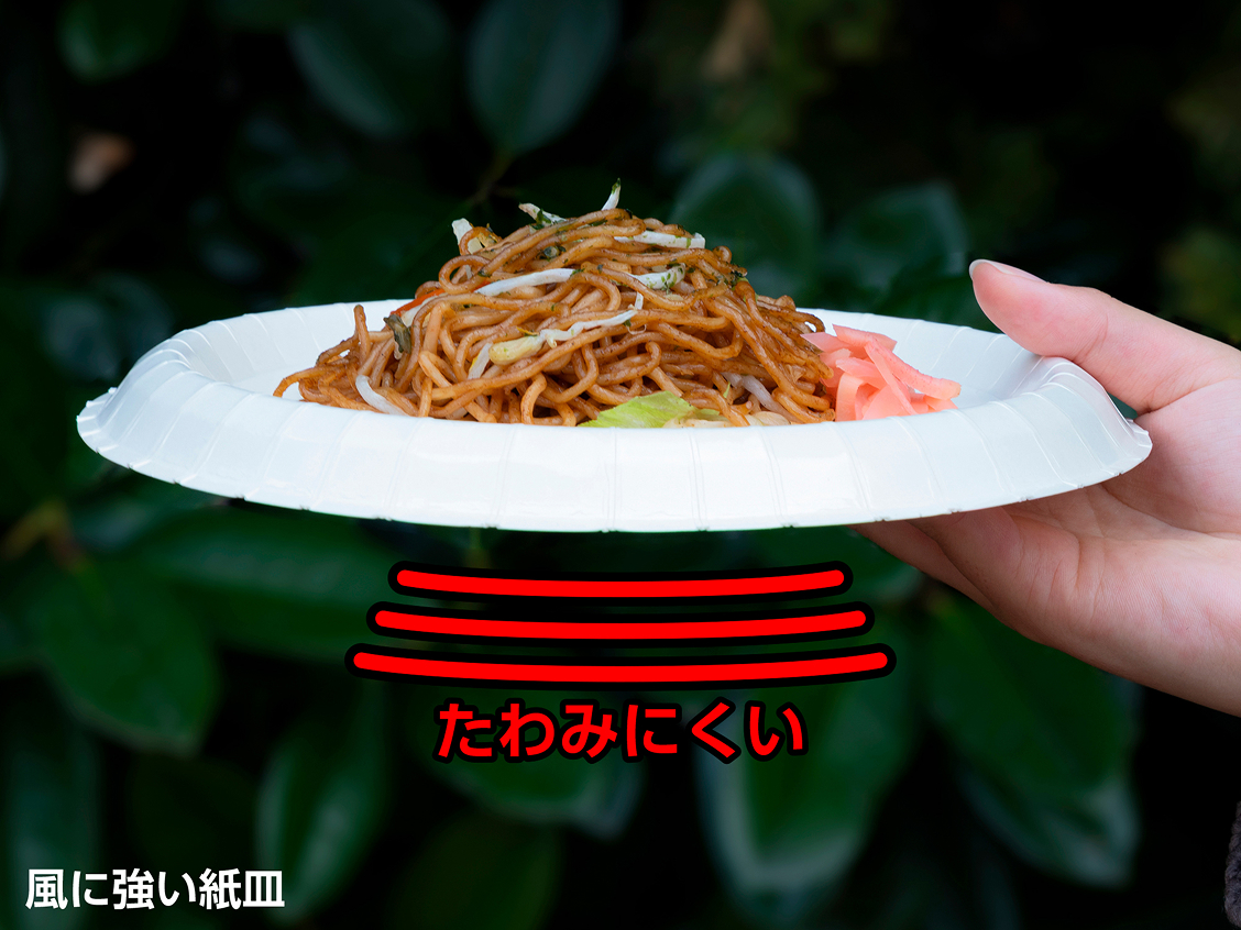 風に強い紙皿